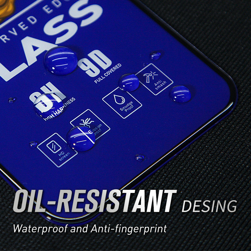 9H 9D Tempered Glass Screen Protector For Iphone Anti Scratch Hd Clear