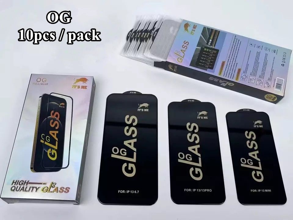 OG 3D Screen Protector Full Glue Tempered Glass Protector For IPhone 14 13 Pro anti broken