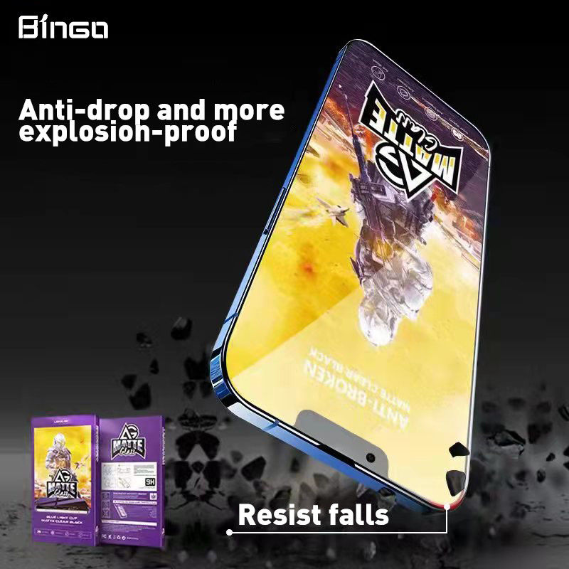 Anti Finger AG Matte 3d Impact Screen Protector For IPhone 14 Pro Max
