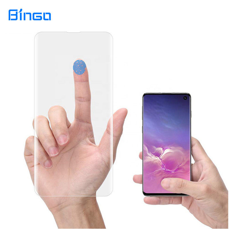 Liquid UV Curved Edge Glass Full Glue S10 S21 Ultra Plus S22 Tempered Glass Screen Protector